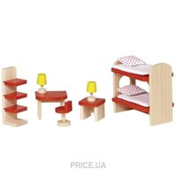 Goki Набор для кукол Мебель для детской комнаты, 11 предметов (51719G)