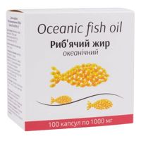 Рыбий жир океанический 1000 мг, блистер 100 капсул