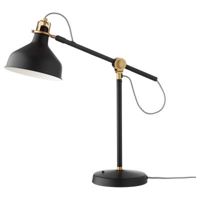 Настільна лампа IKEA РАНАРП, чорна, 503.313.85 IKE