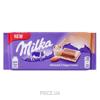 Фото Milka Шоколад молочный с кремово-миндальной начинкой 90 г