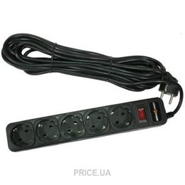 Сетевой фильтр, удлинитель LogicPower LP-X5 10,0м