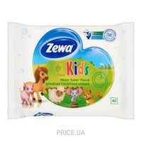 Zewa Туалетная бумага влажная Kids 42 шт