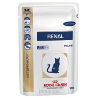 Royal Canin Renal Feline с курицей 0,1 кг Блок 12 шт