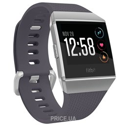Умные часы, браслет спортивный Fitbit Ionic (Silver Gray/Blue Gray)
