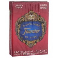 Fournier Linen Finish Red