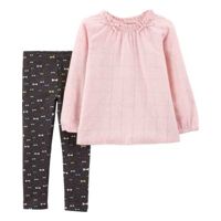 Фото Carter's | Toddler Комплект 2в1 рожева блузка, чор